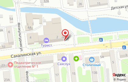 Гостиница Ориенталь на Сахалинской улице на карте