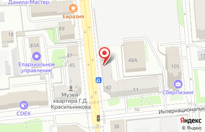 Кафе Food City на улице Максима Горького на карте
