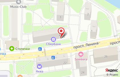 Банкомат СберБанк на проспекте Ленина, 47 в Балашихе на карте