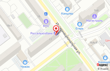 Банкомат Россельхозбанк в Рязани на карте