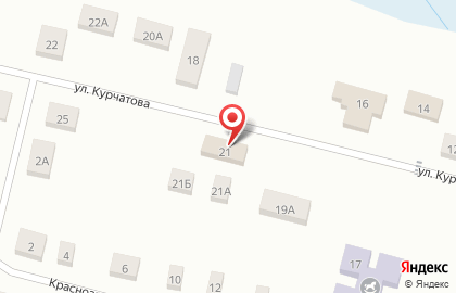 Продуктовый магазин Деревяшка, продуктовый магазин на улице Курчатова на карте