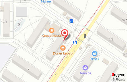 Продуктовый магазин Хлеб в Заводском районе на карте