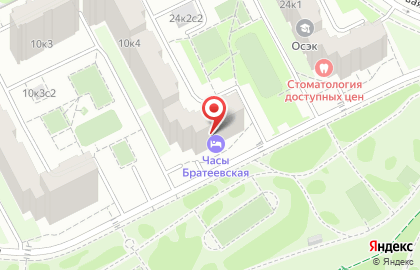 Гостиница Часы в Москве на карте