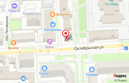 Акционерный коммерческий банк Авангард на Октябрьской улице на карте