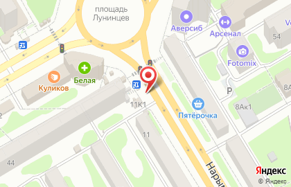 Хлебный киоск Хлебная столица в Железнодорожном районе на карте