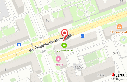 Киоск по продаже фруктов и овощей в Кировском районе на карте
