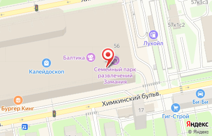 Супермаркет Перекрёсток на Сходненской улице, 56 на карте