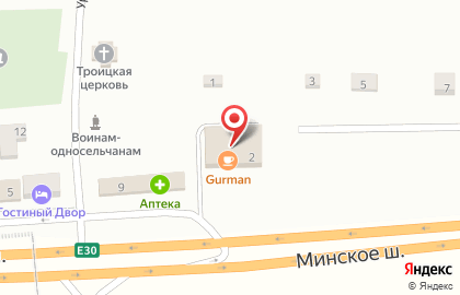Магазин автозапчастей в Смоленске на карте