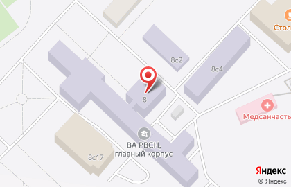 ВТУ, Военно-технический университет, Министерство обороны РФ на карте