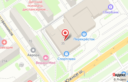 Банкомат ФКБ Петрокоммерц на Южном шоссе на карте