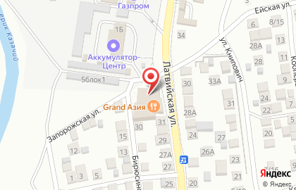 Магазин КА2 на Латвийской улице на карте