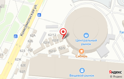 Магазин зоотоваров в Центральном районе на карте