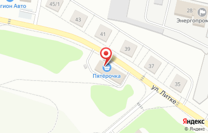 Супермаркет Пятёрочка в Заречном на карте