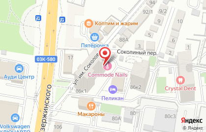 Жилой комплекс Сокольники в Краснодаре на карте