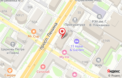 Центр помощи должникам на проспекте Ленина на карте