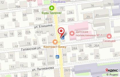 Киоск фастфудной продукции, Советский район на улице Кирова на карте