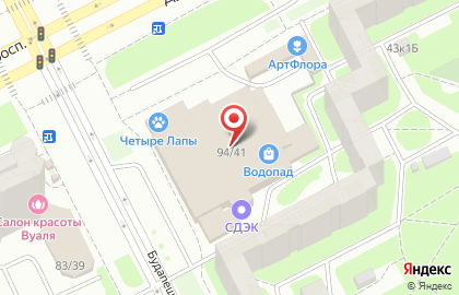 Мариенталь (Санкт-Петербург) на Будапештской улице на карте