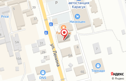 Супермаркет Магнит в Новосибирске на карте