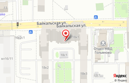 Сервисный центр по ремонту бытовой техники Ваш мастер на Байкальской улице на карте