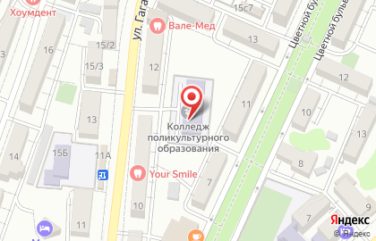 Сочинский колледж поликультурного образования в Центральном районе на карте