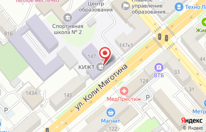 Филиал УрГУПС в г. Кургане Курганский институт железнодорожного транспорта на карте