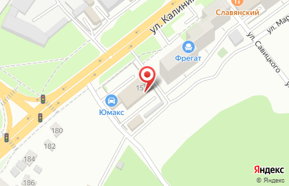 Автотехцентр ЮНАКС в Первомайском районе на карте