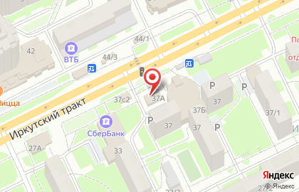 Сеть супермаркетов Поляна в Октябрьском районе на карте