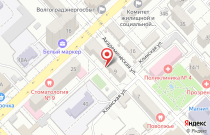 Юридический центр СОЮЗ-НЕДВИЖИМОСТЬ на Академической улице на карте