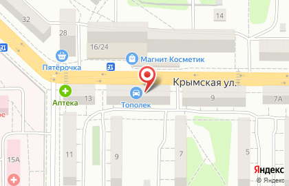 Магазин разливного пива Beer Club на Крымской улице на карте