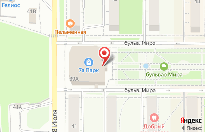 Сервисный центр цифровой техники DNS на улице 8 Июля на карте