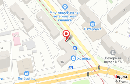 Ресторан Парус на улице Орджоникидзе на карте