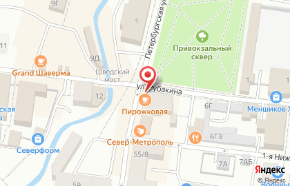 Агентство занятости населения в Петродворцовом районе на карте