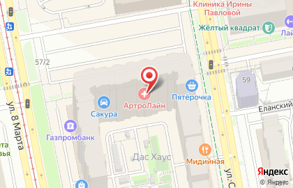 Магазин ИнструментСтрой на карте