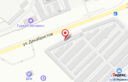 Шиномонтажная мастерская Колесница на улице Декабристов на карте