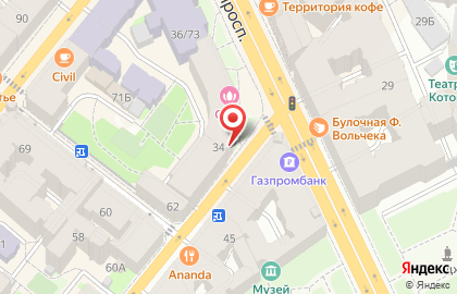 Супермаркет Мини-маркет на Каменноостровском проспекте на карте