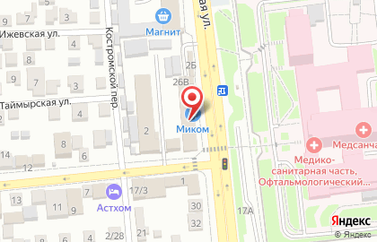 Магазин строительно-отделочных материалов Миком в Советском районе на карте