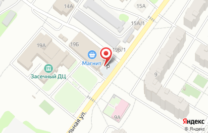 Супермаркет Магнит у дома на улице Механизаторов на карте