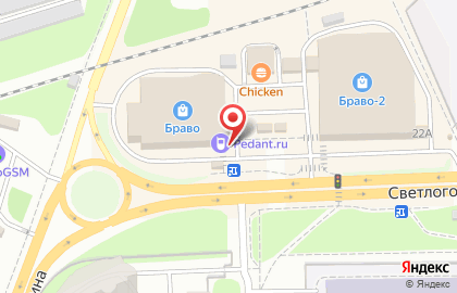 Магазин канцелярских товаров Циркуль на Светлогорской улице на карте