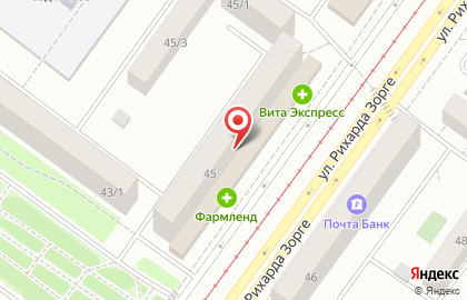 Кот Матроскин на улице Рихарда Зорге на карте