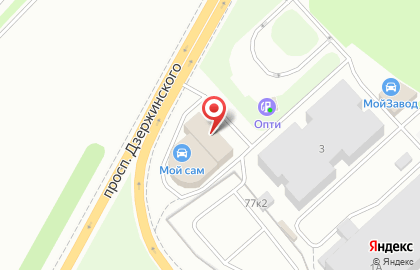 Автосервис Поло на проспекте Дзержинского на карте