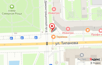 Емеля на улице Типанова на карте