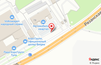 Магазин автозапчастей в Туле на карте