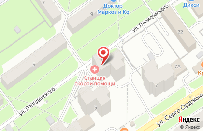 Изида на улице Ляпидевского на карте