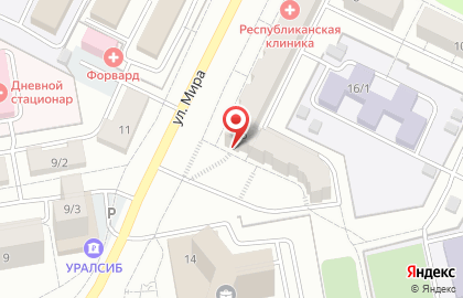 Банкомат Уральский банк Сбербанка России на улице Мира, 16 на карте