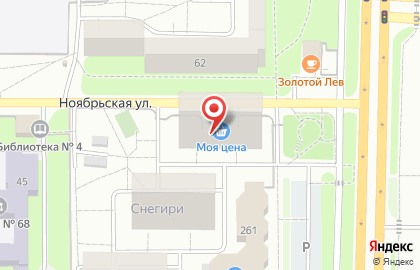 Супермаркет Магнит в Промышленном районе на карте