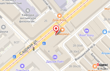На Садовой 28 на карте