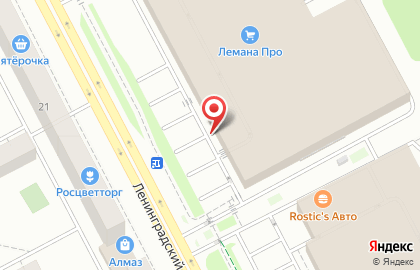 Строительный гипермаркет Леруа Мерлен на Ленинградском проспекте на карте
