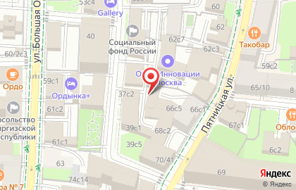 Торговая фирма Домино на Добрынинской на карте