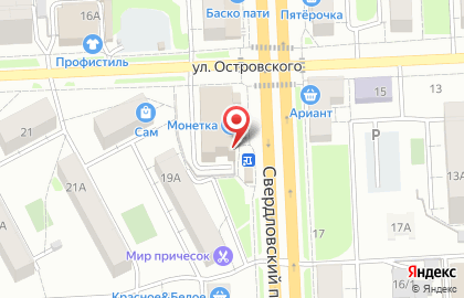 Магазин Монетка в Челябинске на карте