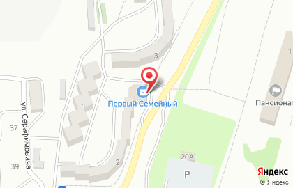 Супермаркет Первый Семейный во 2-м микрорайоне на карте